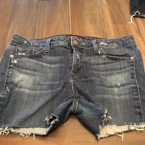Genetic denim custom distressed shorts 31